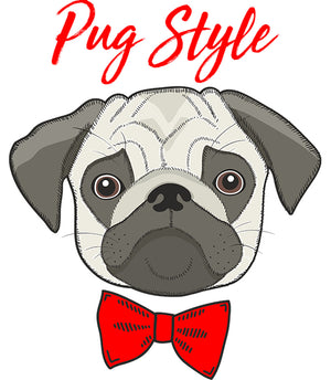 Pug Style - Ladies Slim Fit Tee - Graphic Tees Australia