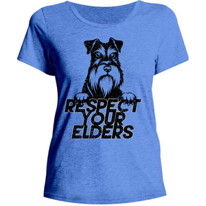 Respect Your Elders - Ladies Relaxed Fit Tee - Graphic Tees Australia