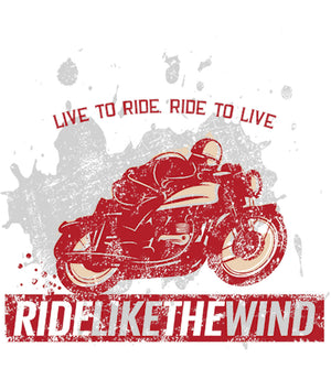 Ride Like The Wind - Unisex Tee - Graphic Tees Australia