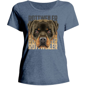 Rottweiler - Ladies Relaxed Fit Tee - Graphic Tees Australia