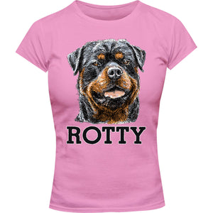 Rotty - Ladies Slim Fit Tee - Graphic Tees Australia