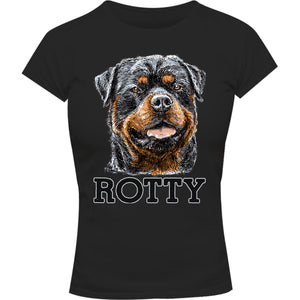 Rotty - Ladies Slim Fit Tee - Graphic Tees Australia