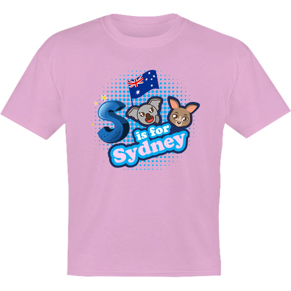 S Is For Sydney - Youth & Infant Tee - Graphic Tees Australia