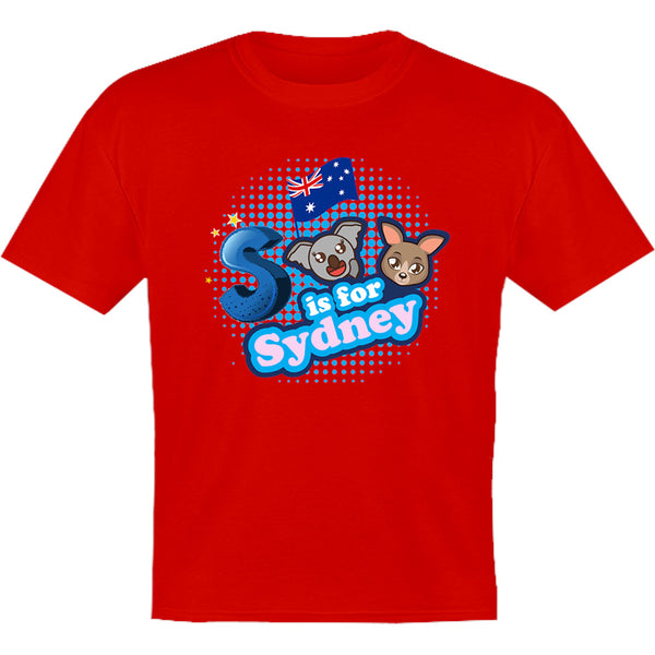 S Is For Sydney - Youth & Infant Tee - Graphic Tees Australia