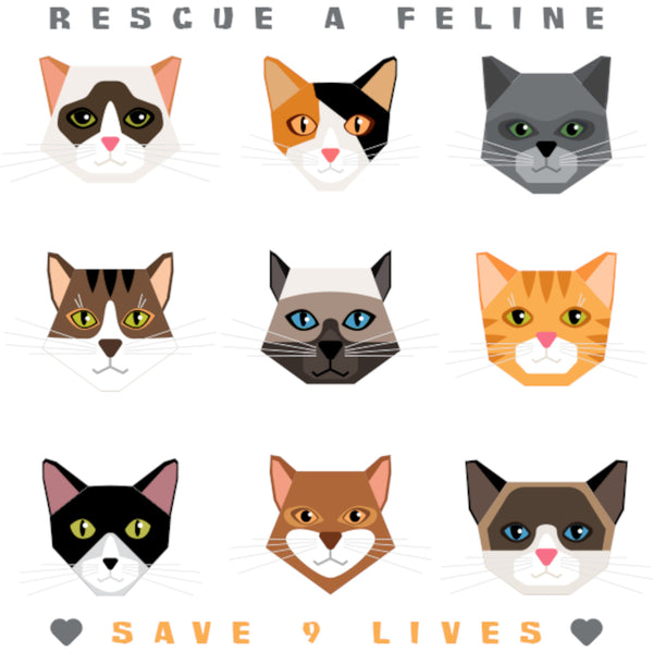 Save 9 Lives - Unisex Tee - Graphic Tees Australia