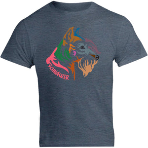 Schnauzer Colourful - Unisex Tee - Graphic Tees Australia