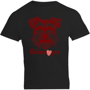 Schnauzer Heart - Unisex Tee - Plus Size