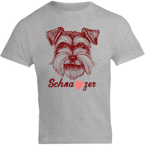 Schnauzer Heart - Unisex Tee - Graphic Tees Australia