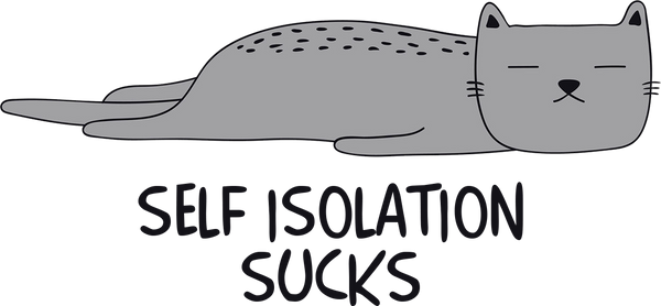 Self Isolation Sucks - Ladies Relaxed Fit Tee - Graphic Tees Australia