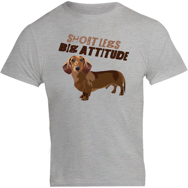 Short Legs Big Attitude - Unisex Tee - Graphic Tees Australia