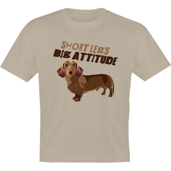 Short Legs Big Attitude - Youth & Infant Cotton Tee - Graphic Tees Australia