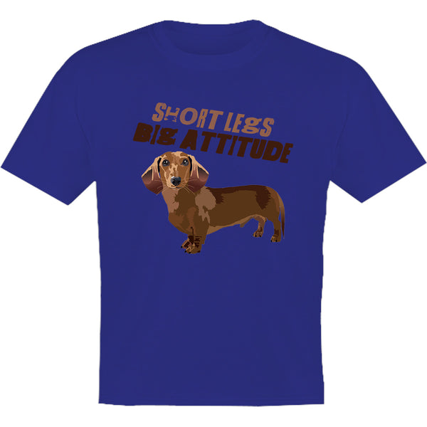 Short Legs Big Attitude - Youth & Infant Cotton Tee - Graphic Tees Australia