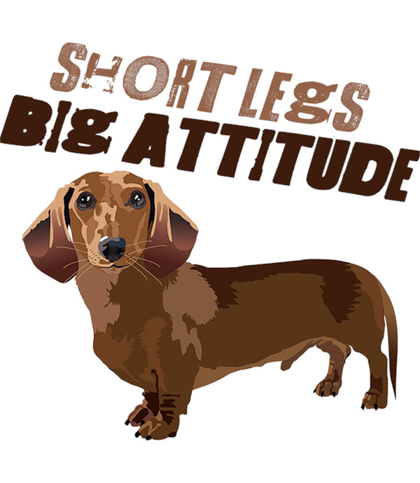 Short Legs Big Attitude - Unisex Tee - Graphic Tees Australia