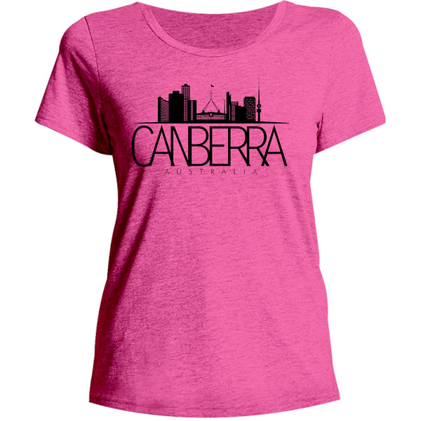 Skyline Canberra Australia - Ladies Relaxed Fit Tee - Graphic Tees Australia