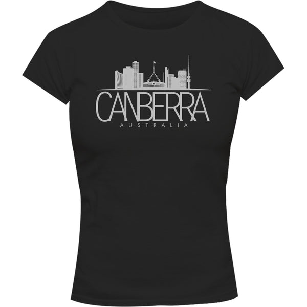 Skyline Canberra Australia - Ladies Slim Fit Tee - Graphic Tees Australia