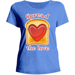 Spread The Love - Ladies Relaxed Fit Tee - Graphic Tees Australia