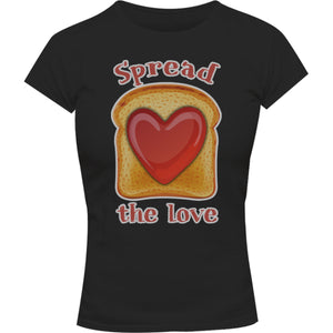 Spread The Love - Ladies Slim Fit Tee - Graphic Tees Australia