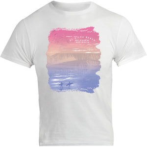 St Kilda Beach Melbourne Gradient - Unisex Tee - Graphic Tees Australia