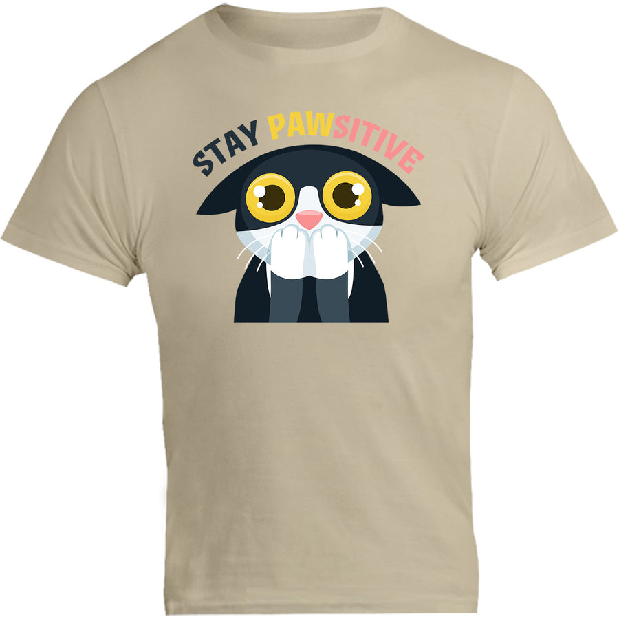 Stay Pawsitive - Unisex Tee - Graphic Tees Australia