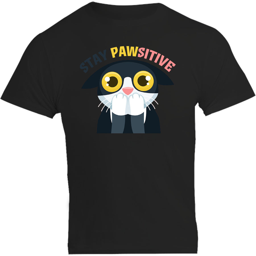 Stay Pawsitive - Unisex Tee - Graphic Tees Australia