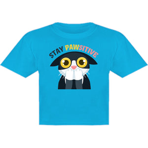 Stay Pawsitive - Youth & Infant Tee - Graphic Tees Australia