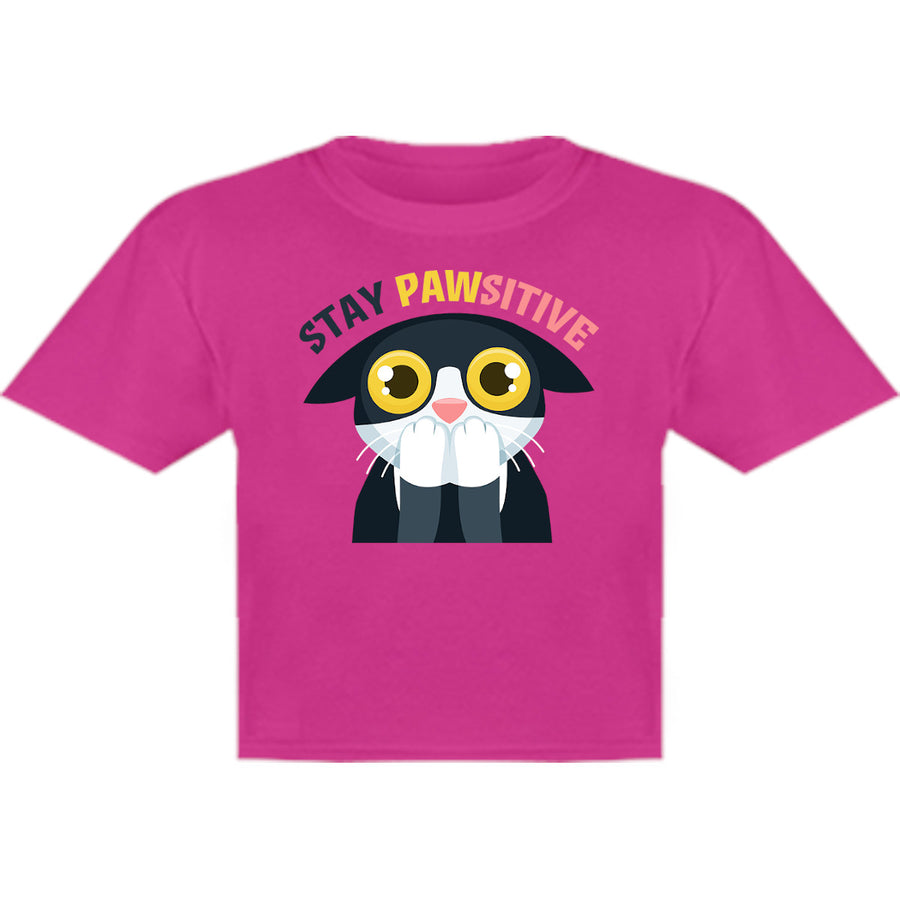 Stay Pawsitive - Youth & Infant Tee - Graphic Tees Australia