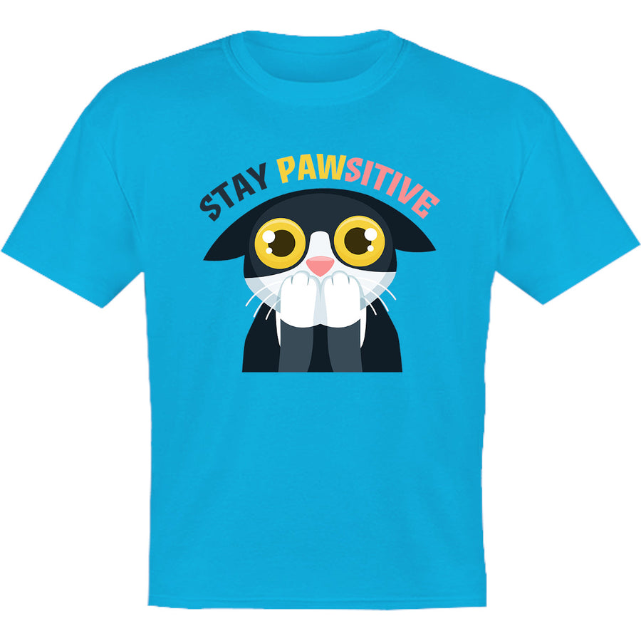 Stay Pawsitive - Youth & Infant Tee - Graphic Tees Australia