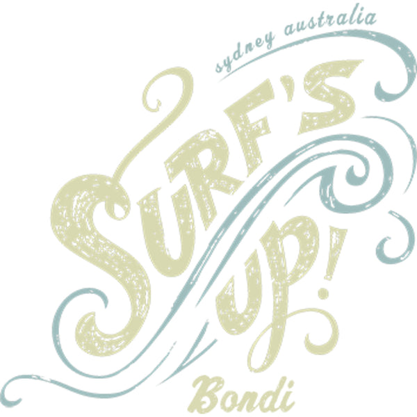 Surf's Up Bondi - Ladies Slim Fit Tee - Graphic Tees Australia