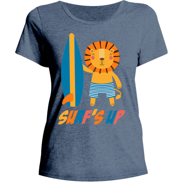 Surf's Up - Ladies Relaxed Fit Tee - Graphic Tees Australia