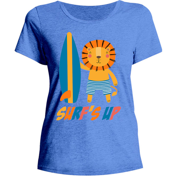 Surf's Up - Ladies Relaxed Fit Tee - Graphic Tees Australia