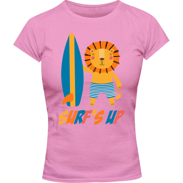 Surf's Up - Ladies Slim Fit Tee - Graphic Tees Australia