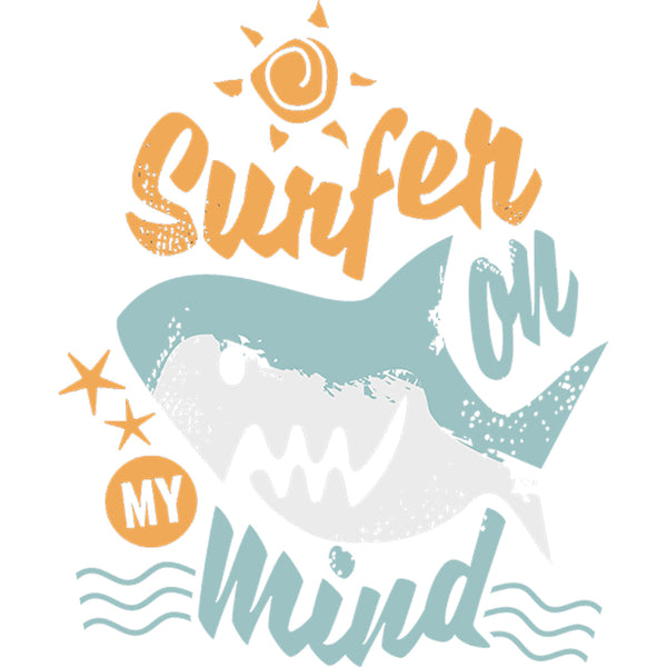 Surfer On My Mind - Ladies Relaxed Fit Tee - Graphic Tees Australia