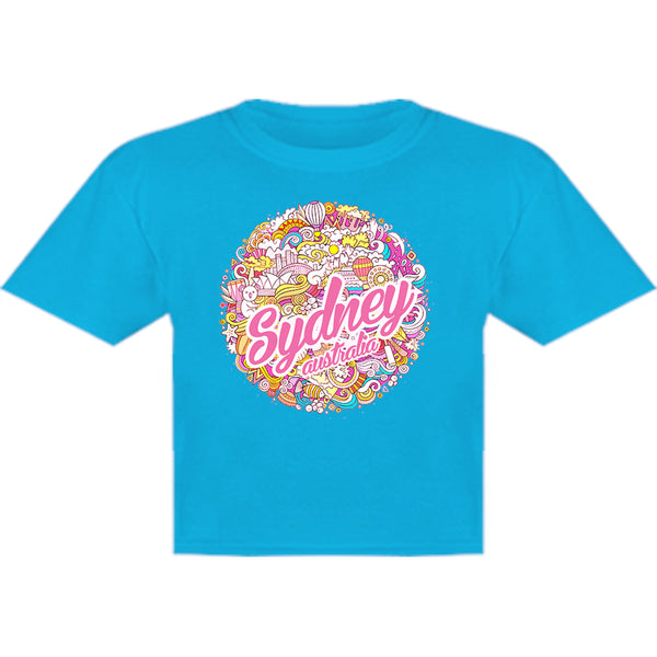 Sydney Australia Character Ball - Youth & Infant Tee - Graphic Tees Australia