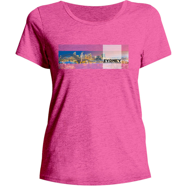 Sydney Australia Landscape - Ladies Relaxed Fit Tee - Graphic Tees Australia