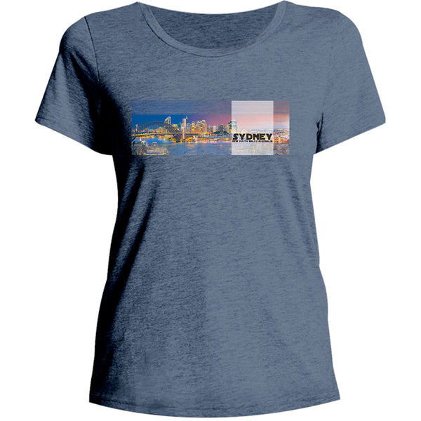 Sydney Australia Landscape - Ladies Relaxed Fit Tee - Graphic Tees Australia