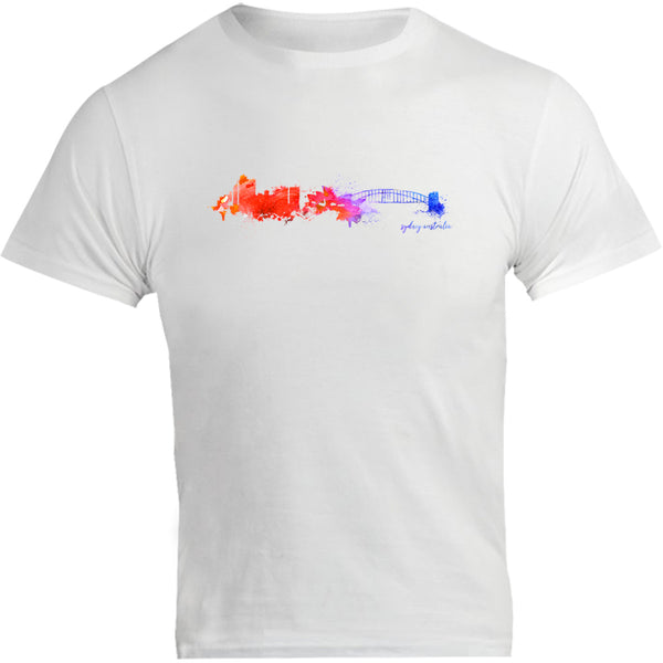 Sydney Australia Painterly Skyline - Unisex Tee - Graphic Tees Australia