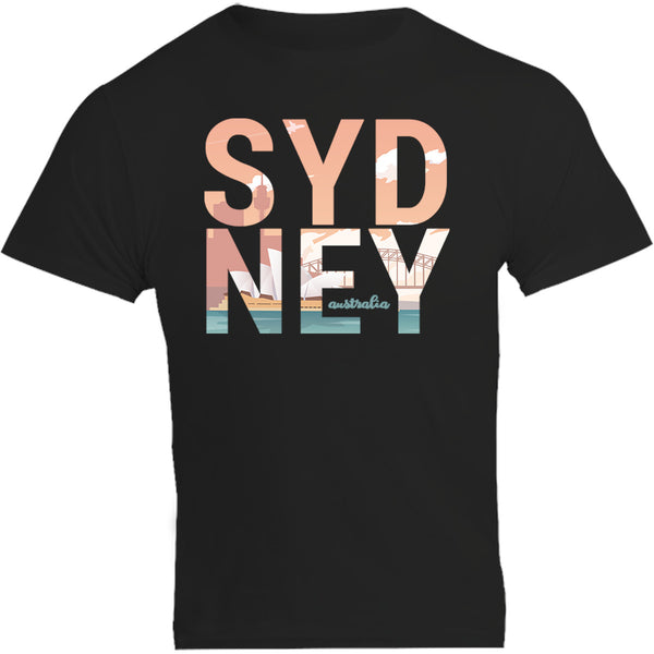 Sydney Australia Photo in Word - Unisex Tee - Graphic Tees Australia