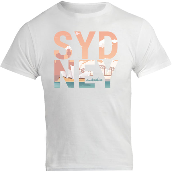 Sydney Australia Photo in Word - Unisex Tee - Graphic Tees Australia