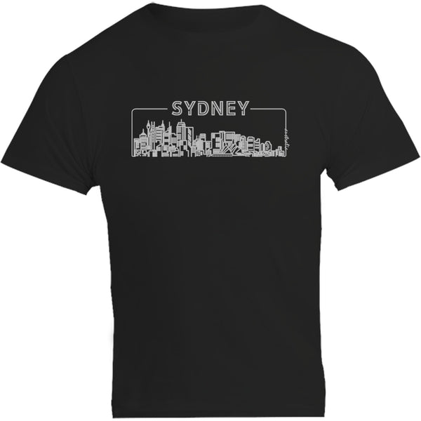 Sydney Australia Skyline Outline - Unisex Tee - Graphic Tees Australia