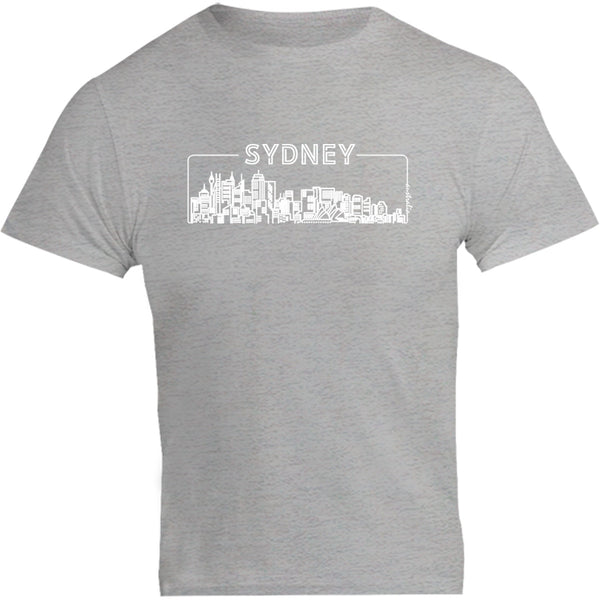 Sydney Australia Skyline Outline - Unisex Tee - Graphic Tees Australia