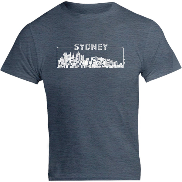 Sydney Australia Skyline Outline - Unisex Tee - Graphic Tees Australia