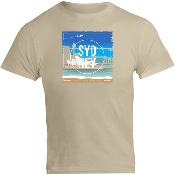 Sydney Australia Square Paint Brush - Unisex Tee - Graphic Tees Australia