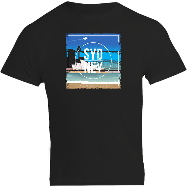 Sydney Australia Square Paint Brush - Unisex Tee - Graphic Tees Australia