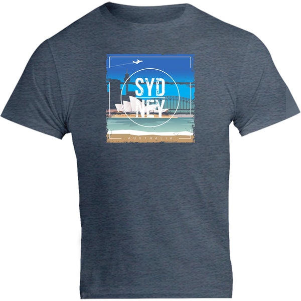 Sydney Australia Square Paint Brush - Unisex Tee - Graphic Tees Australia