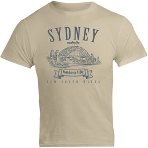 Sydney Australia Vintage mono - Unisex Tee - Graphic Tees Australia