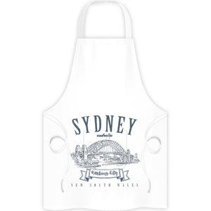 Sydney Australia Vintage mono - Apron - Graphic Tees Australia