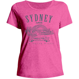 Sydney Australia Vintage mono - Ladies Relaxed Fit Tee - Graphic Tees Australia