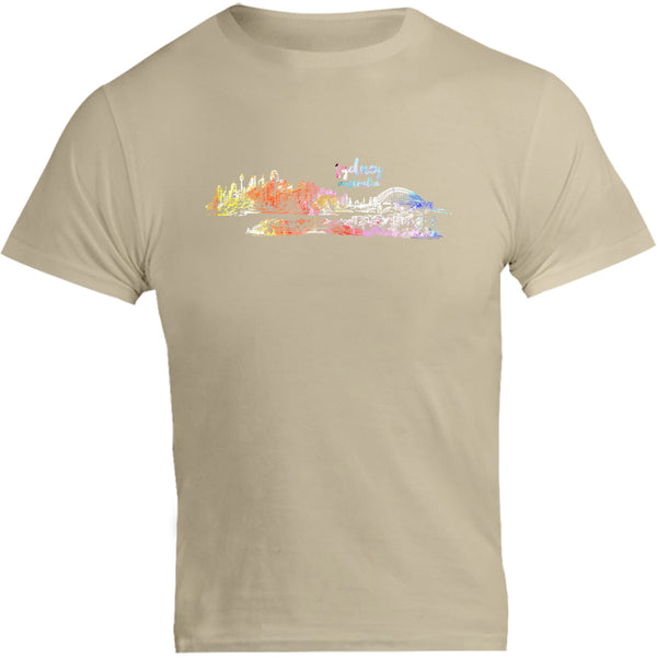 Sydney Australia Watercolour Sketch - Unisex Tee - Graphic Tees Australia