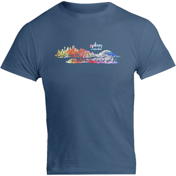 Sydney Australia Watercolour Sketch - Unisex Tee - Graphic Tees Australia