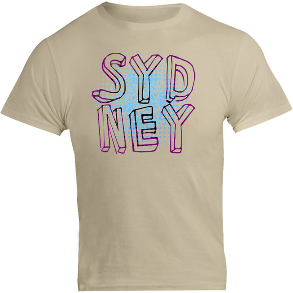 Sydney Halftone Circle Map - Unisex Tee - Graphic Tees Australia